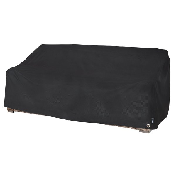 Modern Leisure Black Diamond Patio Loveseat Cover, Waterproof, 82.5 in. L x 38 in. W x 38.25 in. H, Black 3082